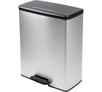 Curver Deco bin slim 254610 Poubelle 65 l (l x H x P) 480 x 615 x 280 mm argent, noir 1 pc(s)