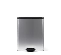 Produit de deuxième choix : poubelle Curver Deco Bin Slim 254619, 52 L, 486 x 615 x 284 mm, argent, Eimer615