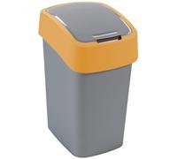 Curver Poubelle Flip Bin 25 l 47 x 26 x 34 cm Argent/Jaune 02171-535