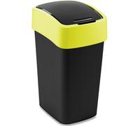 CURVER FLIP BIN 25L Poubelle 47 x 26 x 34 cm noir/jaune 02171-E64