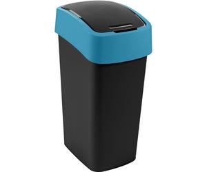 CURVER FLIP BIN 45L Poubelle 65,3 x 29,4 x 37,6 cm noir/bleu 02172-280
