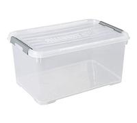 CURVER | HANDY PLUS 50L CLIPS GRIS, Rangement, Transparent, 60 x 40 x 29 cm