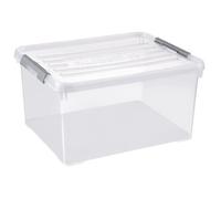 CURVER | HANDY PLUS 35L CLIPS GRIS, Rangement, Transparent, 49 x 39 x 25 cm