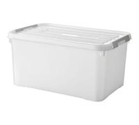 CURVER HANDY PLUS 50L CLIPS BLANCS - 100% RECYCLE. Rangement. Milky. 60 x 40 x 29 cm