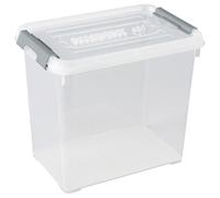 CURVER | HANDY PLUS 9L CLIPS GRIS AVEC COUVERCLE, Rangement, Transparent, 29,4 x 19,4 x 25,4 cm