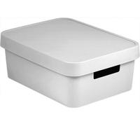 CURVER INFINITY 11L Bac de rangement avec couvercle 36 x 14 x 27 cm blanc 04752-N23