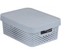 CURVER INFINITY 11L Bac de rangement avec couvercle 36 x 14 x 27 cm gris 04753-099