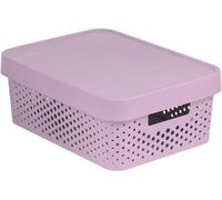 CURVER INFINITY 11L Bac de rangement avec couvercle 36 x 14 x 27 cm rose 04753-X51