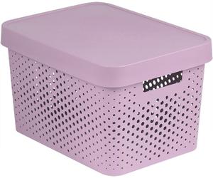 CURVER INFINITY 17 l récipient ajouré avec couvercle rose