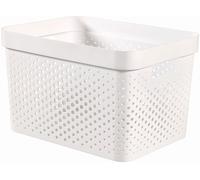 CURVER INFINITY 17L Bac de rangement 36 x 27 x 22 cm, blanc 04740-040