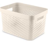 CURVER INFINITY 17L Bac de rangement 36 x 27 x 22 cm, crémeux 04740-X64