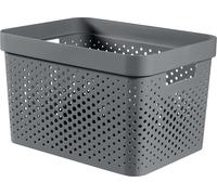 CURVER INFINITY 17L Bac de rangement 36 x 27 x 22 cm, gris foncé 04740-G43