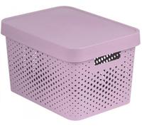 CURVER INFINITY 17L Bac de rangement avec couvercle 36 x 22 x 27 cm rose 04742-X51