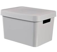 Curver Infinity Bin avec couvercle gris 17l