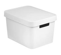 Curver Bac de rangement Infinity 17 L avec couvercle 36 x 22 x 27 cm blanc
