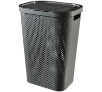CURVER INFINITY DOTS 59L Coffre a linge 44 x 35 x 60 cm, gris foncé 04754-G43