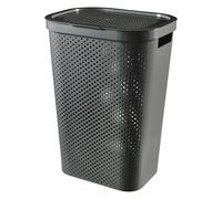 CURVER INFINITY DOTS 59L Coffre a linge 44 x 35 x 60 cm, gris foncé 04754-G43