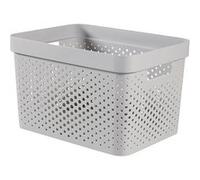 Curver Infinity Recycled Box 17l Dots Gris35.5x26.2xh21.9cm (lot de 5) Gris G