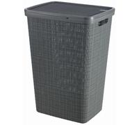 CURVER JUTE 58L Coffre a linge 43 x 34 x 60 cm, gris foncé 08093-G44