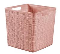 CURVER Jute Box De Rangement Rose Dawn Cube 17L 27,9X27,9Xh27Cm