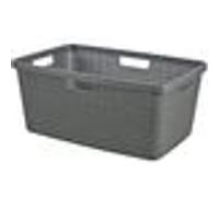 CURVER JUTE 46L Panier a linge 59 x 39 x 26 cm, gris foncé 08091-G44