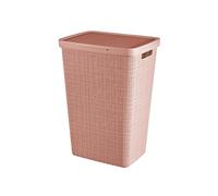 CURVER JUTE 58L Coffre a linge 43 x 34 x 60 cm, rose 08093-204