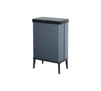 Curver Poubelle sur pieds VERTO 54 L Ouverture Touch Bleu Perle