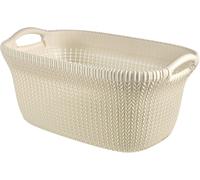 CURVER KNIT 40L Panier a linge 60 x 27 x 39 cm, creme 03677-X64