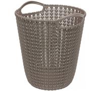 CURVER KNIT 7L Corbeille a papier 24 x 23 x 27 cm marron 03678-X59