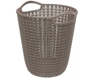 CURVER KNIT 7L Corbeille a papier 24 x 23 x 27 cm marron 03678-X59