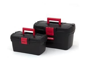 Curver Lot de 2 boîtes à outils 13" + 16" - Boîte à outils professionnelle Herobox - Organisateur d'atelier RXZER23