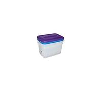 CURVER LOT DE 3 HANDY 50L, Rangement, Bleu / Violet / Transparent, 56 x 39,6 x 43 cm