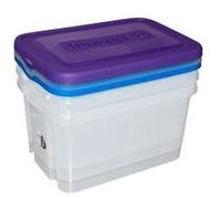 Lot 3 Boîtes Rangement 50l Transparentes Organisation Transparente Grande Capacité - Générique