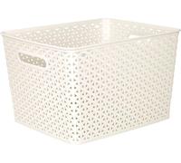 CURVER MY STYLE L 18L Boite de rangement 35,5 x 29,6 x 22 cm creme 03612-885