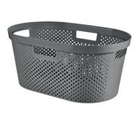 Curver – Panier à linge INFINITY DOTS 39 L, 59 x 38 x 27 cm, gris foncé