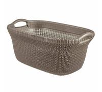 Curver Panier à linge Knit - 40 L Marron