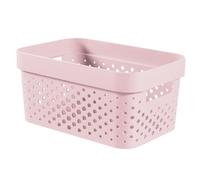 CURVER Panier de rangement Infinity 4,5 L - Plastique recyclé - Rose