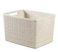 Curver Panière Jute L 20 L – 36 x 28 x 23 cm – Recyclée – Beige