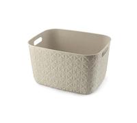 CURVER SOFTEX L 19L Panier de rangement 37,9 x 29,2 x 22,1 cm, beige 00574-Z67
