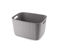 CURVER SOFTEX L 19L Panier de rangement 37,9 x 29,2 x 22,1 cm, gris 00574-Z70