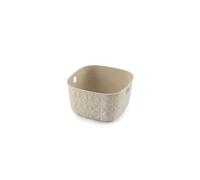 CURVER Panier de Rangement Softex 3L - Design Élégant - Léger, Empilable et Pratique - 100% recyclé - 19 x 19 x 11 cm - Blanc cassé