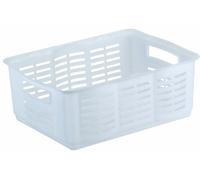 CURVER | Panière à Linge MM 8L, Transparent, Baskets, 35,1x25,1x15,6 cm