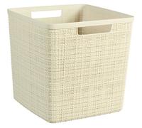 Keter Panière Jute Cube 17 L 28×28×27 cm Beige 100% recyclé