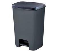 Curver | Poubelle Essentials 40 l, Gris Anthracite, 37,4 * 33,1 * 55 Cm