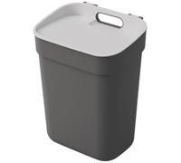Curver poubelle « FLIP BIN » 9L Argent/graphite