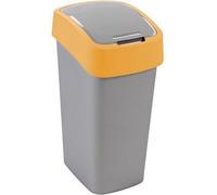 CURVER Poubelle "FLIP BIN" 9L Argent/orange