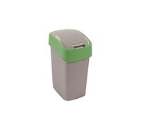 CURVER Poubelle "FLIP BIN" 9L Argent/vert