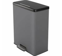 Curver Poubelle à pédale Decobin 65 L Cool Grey