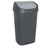 CURVER | Poubelle Mistral 50L couvercle swing 38,8x30,3x69 cm Anthracite / Gris