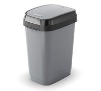 Curver Poubelle plastique Gris/anthracite 50 l